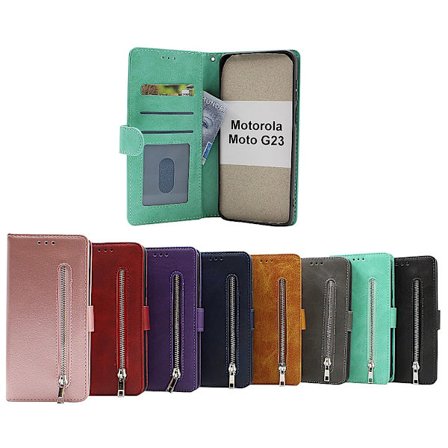 Zipper Standcase Wallet Motorola Moto G23