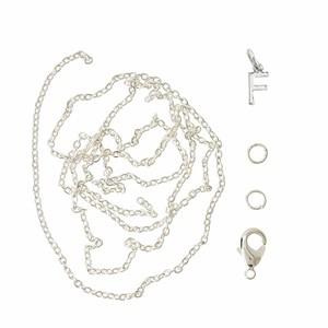 Me & My Box Silver F Pendant Set One Size - Stationery - One size - Silver