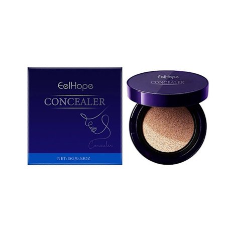 Eelhope Concealer Foundation Cushion Cream Återfuktande Lätt Concealer Uppljusande Ansiktshud Färg Lätt Basmakeup