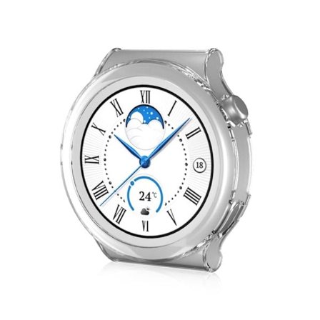 Huawei Watch GT 3 Pro 43mm matta suojus karkaistulla lasilla - Läpinäkyvä
