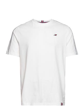 Piping S/S Tee T-shirts Short-sleeved Hvit Tommy Sport