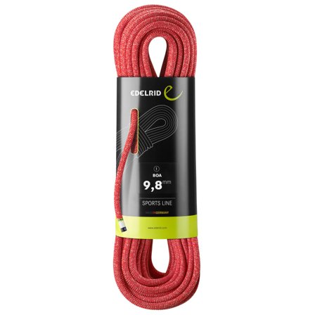 Edelrid Boa 9,8 mm 50 m Mountaineering equipment Red 50M