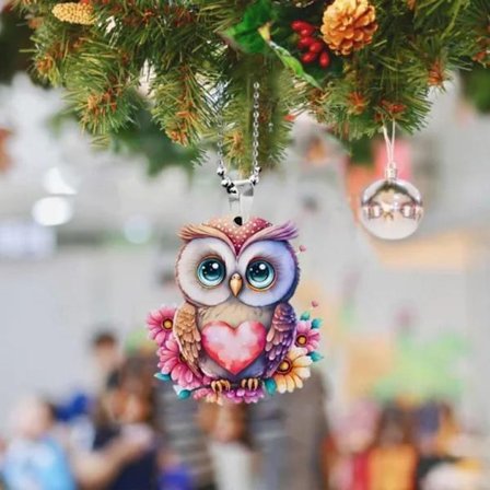 Fargerik dyr anheng juletre hengende dekor 7 7