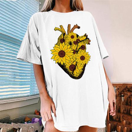 Kortärmad T-shirt För Kvinnor, Boho T-shirt