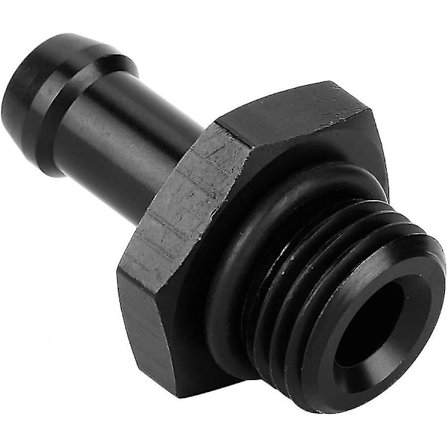 Adapter Slangebarb Adapter Slangefitting Trykregulator Adapter Til Brændstofpumpe (sort) (1 stk)