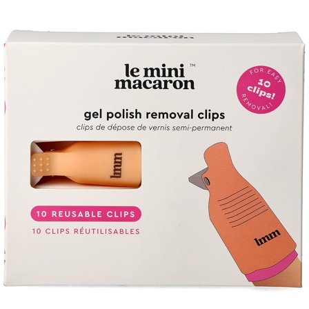Le mini macaron Gel Polish Removal Clips 10 stk., Makeup, Gelénegle, Aftagning