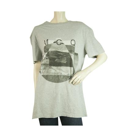 Alexander McQueen Pre-owned, Short Sleeves Relaxed T- Shirt Grijs, Dames, Maat:M