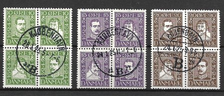 Danmark 1921 - AFA 132 - 143 - Stemplet