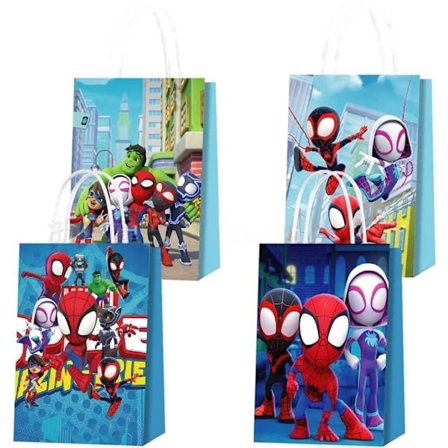 12 stk. Spidey og venner Spiderman Papir Godtepose