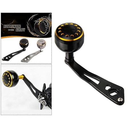 Kraft Håndtak 8x5mm Kompatibelt For Quantum Baitcasting Snelle Erstatningsdeler Snelle Håndtak Fiske - 32mm Svart[D]