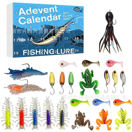 Fiskekalender Nedtellingskalender Julekalender Blindboks