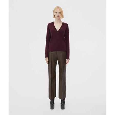 Bottega Veneta V-neck Strik Brun, Dame Striktrøjer