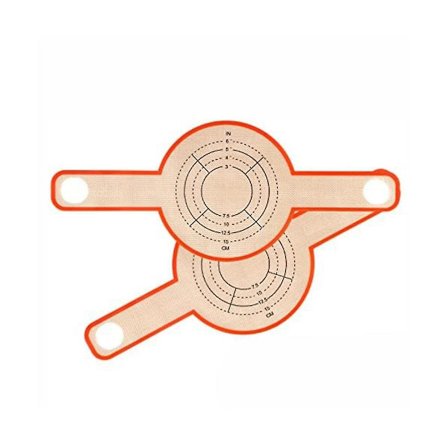2 stk. silikone bagemåtte, brødbagning siling med lange håndtag genanvendelig brød måtte hollandsk ovn liner(orange)