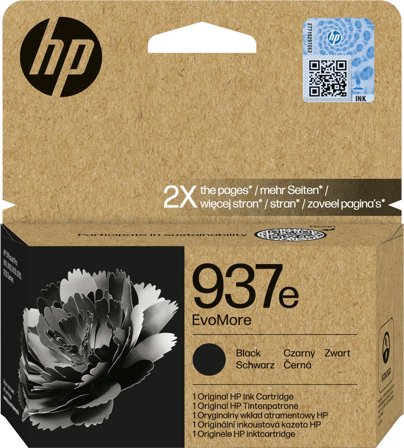 HP 937e EvoMore svart originalbläckpatron, 196786147715