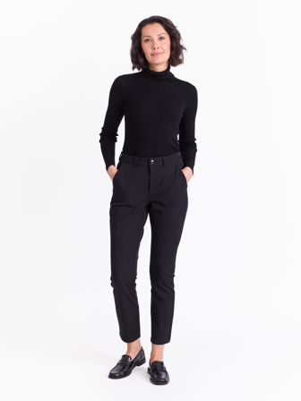 MATCH - Thea bukse - Marie Philippe - Str. 40 - Dame - Bukser & Jeans - Svart - 68% polyester - resirkulert, 28% viskose, 4% elastan
