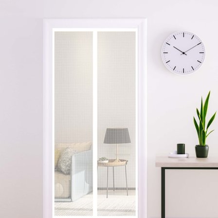 Myggnett Dør, 90 x 210 CM Magnetisk Fluedør Gardin (