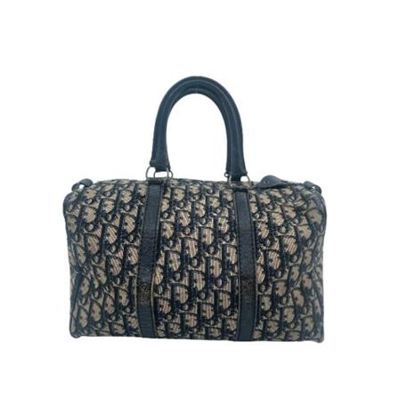 Dior Vintage, Pre-owned Canvas handbags Blauw, Dames, Maat:ONE Size