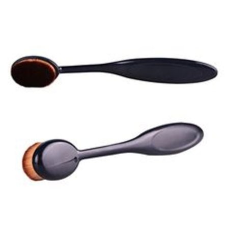 2st Oval sminkborste Linear 6 l Oval brush l Pro l Svart