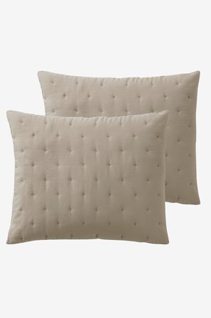 Jotex - Putetrekk 2-pk 50x60 Cm Beige - CALM - Kjøp Pynteputer & trekk hos Jotex