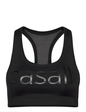 Iconic Wool Sports Bra Lingerie Bras & Tops Sports Bras - ALL Svart Casall