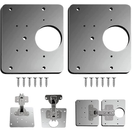 Sarana-korjauslevy, kaapin saranakorjauskiinnikkeet, keittiön kaapin oven saranakorjauslevysarja -koko: 2 kpl