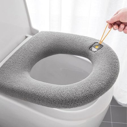 2 stk. Toiletbræt Betræk Vaskbart Varmt Klæde Toiletbræt med H