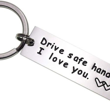 Kør sikkert nøglering smuk jeg elsker dig lastbilchauffør mand gave KLB
