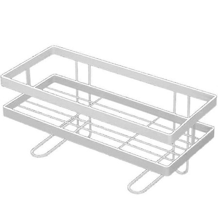 Badeværelse Over Toilet Opbevaringshylde, Badeværelsesorganisator, Hvid VII