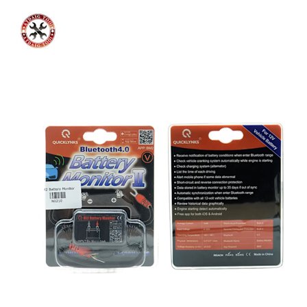 Bilbatteritester Bluetooth BM2 Batteriovervåker 12V Batterianalysator Lading Starttest Spenningstest For Android IOS Telefon