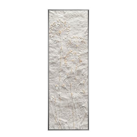 Seinätaide canvasille, 40x120 cm, beige ja kulta