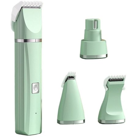 Kæledyrssaks, Keramiske Blade, Støjsvag, Trådløs Klipper, Grøn