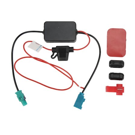 Radioantenne Signalforsterker FAKRA II Grensesnitt 12V 75 Ohm AM FM Antenneforsterker for biler