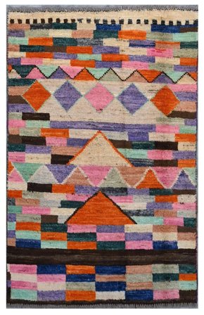 Small Moroccan Berber - Afghanistan 74X118 Wool, Rug