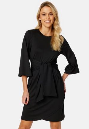 Happy Holly Petra tie dress 32/34 Black Mekot Dam