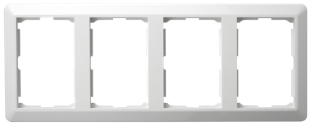 ELKO RS16 4-hull dobbelstikkontaktramme PH