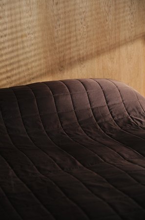 Jotex - Sengeteppe Dobbeltseng 260x260 Cm Brun/beige - MATILDA - Kjøp Sengetepper hos Jotex