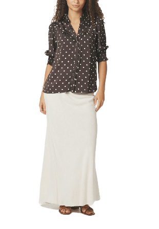 Neo Noir Diana Dot Blouse Blusar Dam Brun 34