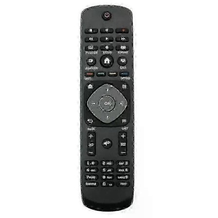 Universal fjärrkontroll för Philips TV, Perfekt ersättningsfjärrkontroll för Philips TV, TV-fjärrkontroll - Svart, RM-L1225