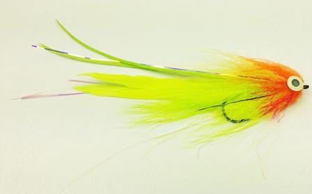 Bauer Pikefly deceiver 4/0 Einzelhaken, Red Chartreuse