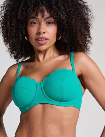 Hunkemöller Scallop Pb - Green - D x 85