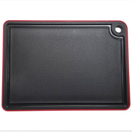 Daloplast Leikkuulauta, 27x19 cm, musta/punainen