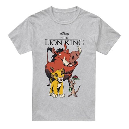 Lejonkungen Herr Simba Pumbaa T-Shirt 4XL Sport Heather
