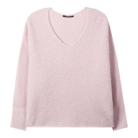 Luisa Cerano V-neck Strik Pink, Dame Striktrøjer