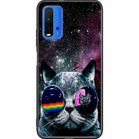Xiaomi Redmi 9t Svart Skal Space Cat