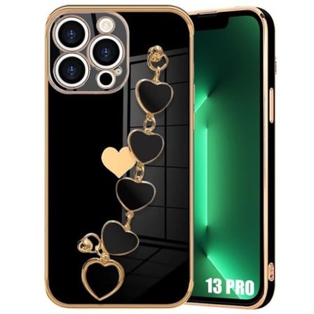 Skydd för iPhone 13 Pro - Lyx - Svart Silikon - Ultra Slim - Stötsäker - Rep-resistant