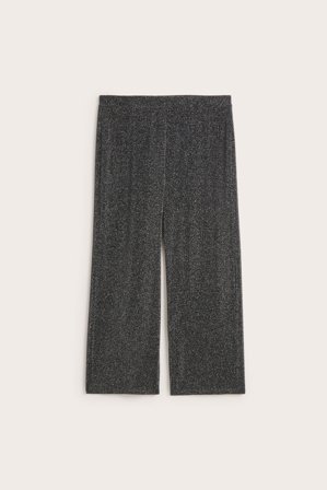 Kappahl | Spodnie z brokatem | Czarne