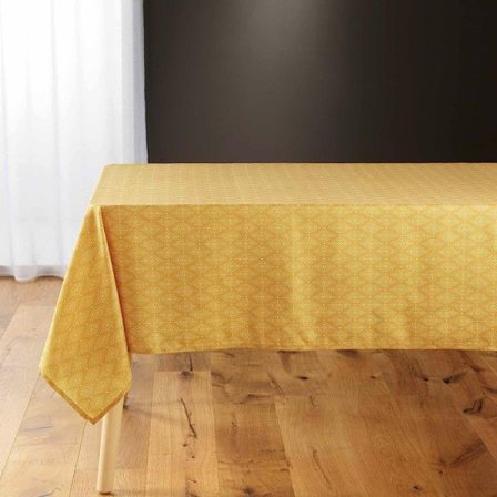 Rektangulær duk med trykk "Geoline" - Gul - 140 x 240 cm