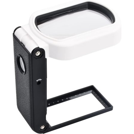 Läsglasögon 25 x 10 x Ljusförstoringsglas Vikbart