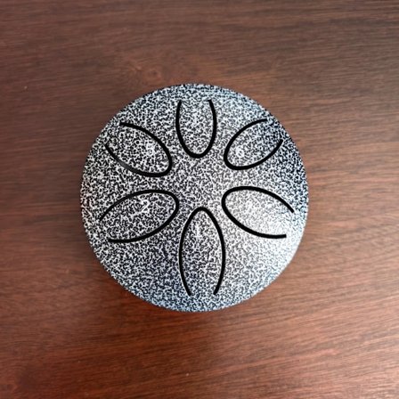 Ståltungtrumma, Mini Handpantrumma 6 Tum 14 Toner D-Dur, Legeringståls Percussioninstrument för Meditation Yoga Musikalisk Utbildning