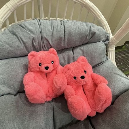 Mub- Teddybjørn sutsko Søde bamse plysstøvler til drenge og piger hjem varme bomuldstøvler